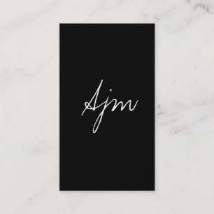 Carte De Visite Signature Monogramme 2 / Or