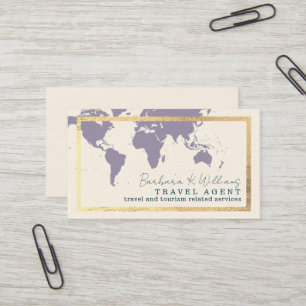 Carte De Visite Signature papier agent de voyage