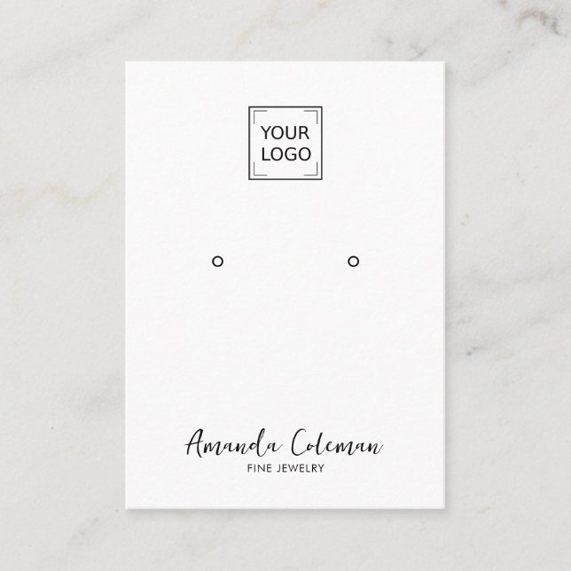 CARTE DE VISITE SIGNATURE PLAIN REGARDER BIJOUX LOGO ICONS SOCIAUX (Devant)