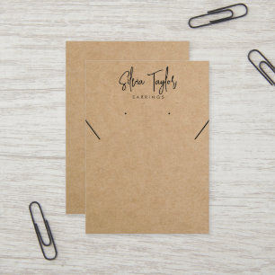 Carte De Visite Signature Script Votre Logo Écran d'écoute