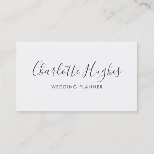 Carte De Visite Signature simple et élégante (Devant)