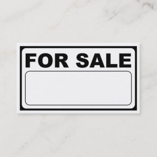 Carte De Visite signe blanc à vendre
