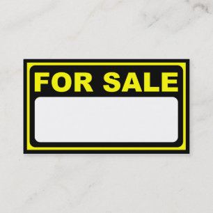 Carte De Visite signe blanc à vendre