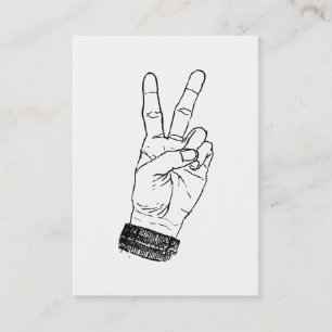 Carte De Visite Signe de paix