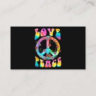 Carte De Visite SIGNE DE PAIX LOVE T Shirt 60s les années 70 Tie D