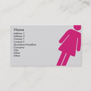 Carte De Visite Signe femelle - affaires