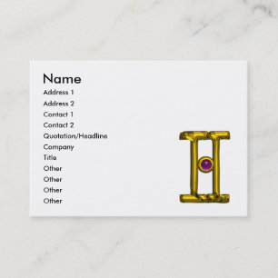 Carte De Visite SIGNE Zodiaque GEMINI, Astrologie
