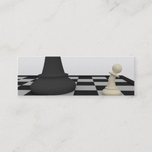 Carte de visite signet d'échecs