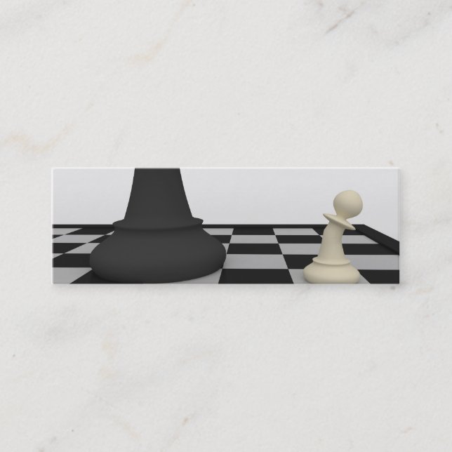 Carte de visite signet d'échecs (Devant)