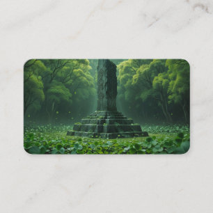 Carte De Visite Signet du champ de trèfles verts