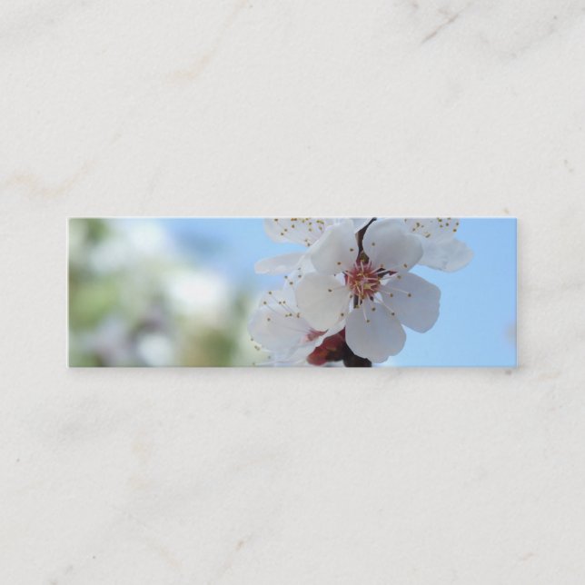 Carte de visite signet floral (Devant)
