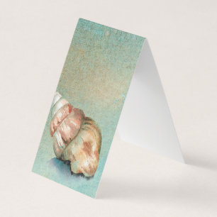 Carte De Visite Signet plié de la plage de Seashell