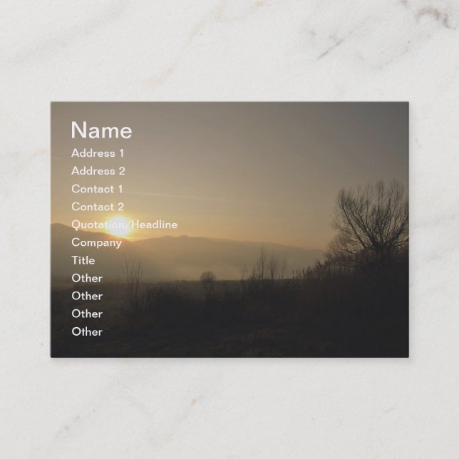 Carte De Visite Silence (Devant)