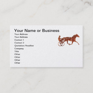 Carte De Visite Silhouette Brown de meneur de train