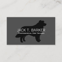 Silhouette de Border Collie Noir sur Gris