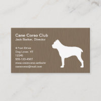 Silhouette de Cane Corso