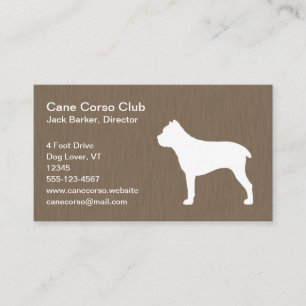 Carte De Visite Silhouette de Corso de canne