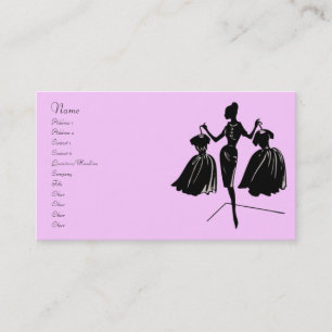 Carte De Visite Silhouette de la mode