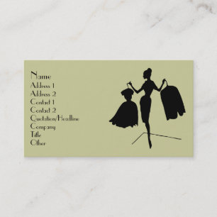 Carte De Visite Silhouette de la mode