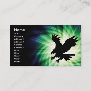 Carte De Visite Silhouette de l'aigle chauve; Cool