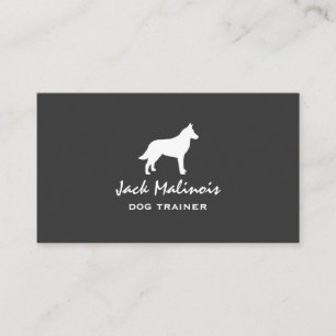 Carte De Visite Silhouette de Malinois de Belge