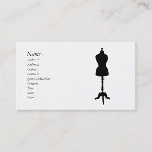 Carte De Visite Silhouette II de forme de robe