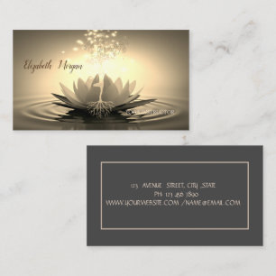Carte De Visite Silhouette Lotus