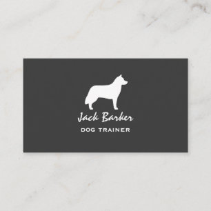 Carte De Visite Silhouette Sibérienne Husky