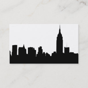 Carte De Visite Silhouette Skyline NYC, ESB #1