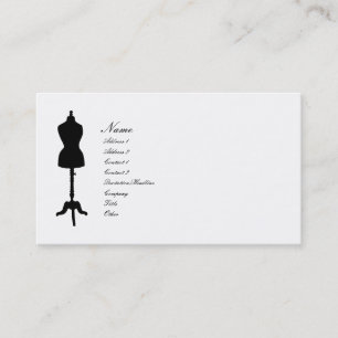 Carte De Visite Silhouette v. 2 de la forme II de robe