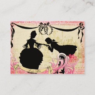 Carte De Visite Silhouettes de conte de fées et couples