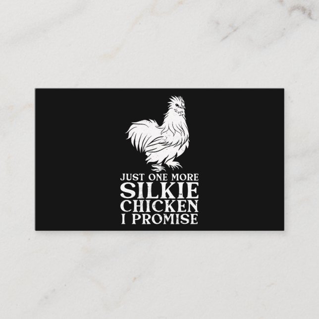 Carte De Visite Silkie Poulet Drôle Amant Poulet Awesome Silkie (Devant)