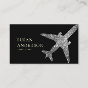 Carte de visite Silver Jet - Style de voyage de lu