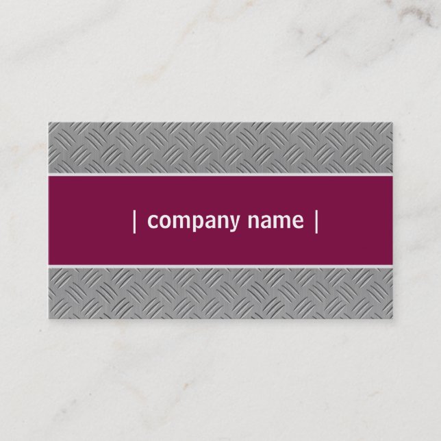 Carte De Visite Silver Maroon Personnalisé Élégant (Devant)