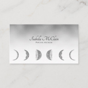 Carte De Visite Silver Moon Moderne Psychique Moyen