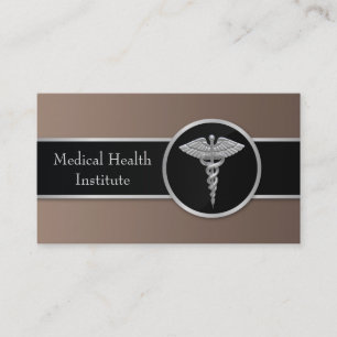 Carte de visite Silver Professional Médicale Caduc