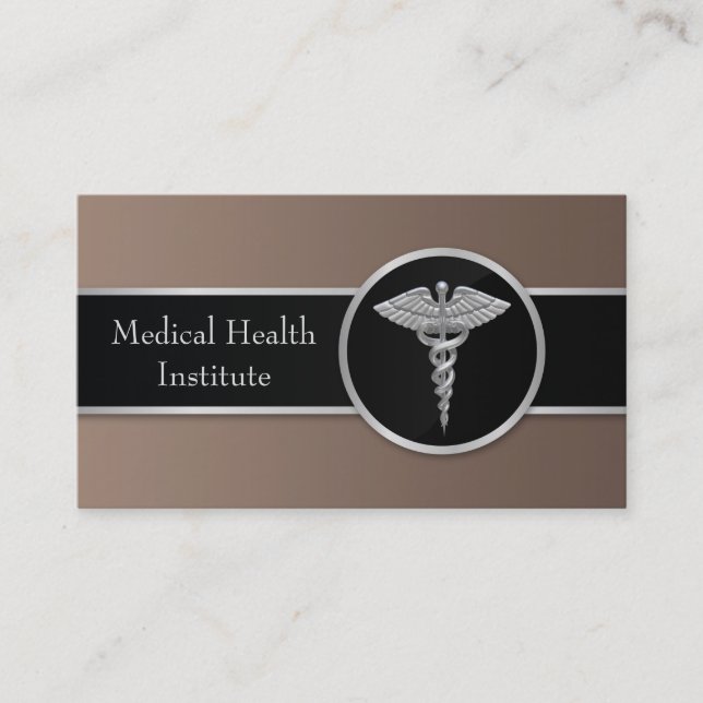 Carte de visite Silver Professional Médicale Caduc (Devant)