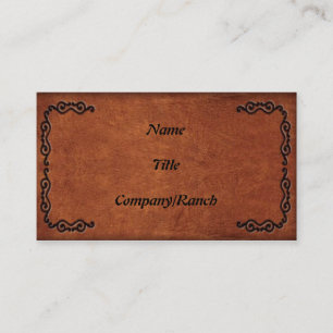 Carte de visite simili cuir usiné 2