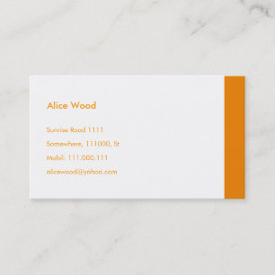 Carte de visite simple
