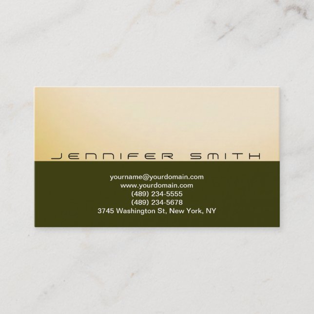 Carte de visite simple (Devant)