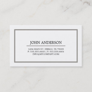 Carte de visite simple
