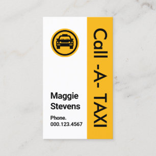 Carte De Visite Simple Appel Rétro Mon Chauffeur De Taxi
