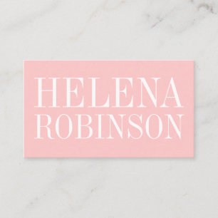 Carte de visite simple audacieux minimaliste de