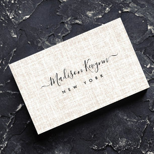 Carte De Visite Simple beige