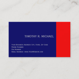 Carte de visite simple bleu bleu moderne