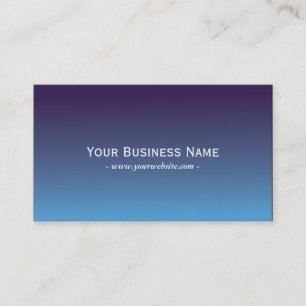 Carte de visite simple bleu clair