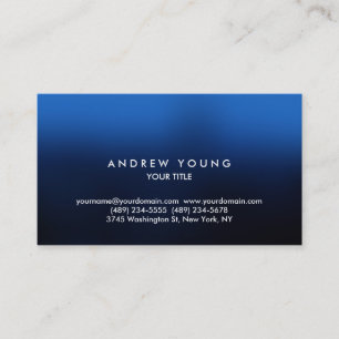 Carte De Visite Simple bleu clair professionnel unique