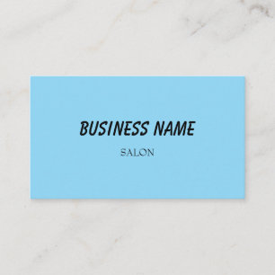 Carte De Visite simple bleu vert aquarelle script affaires moderne