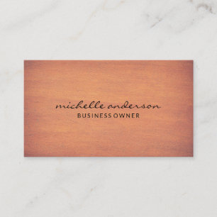 Carte De Visite Simple   Bois