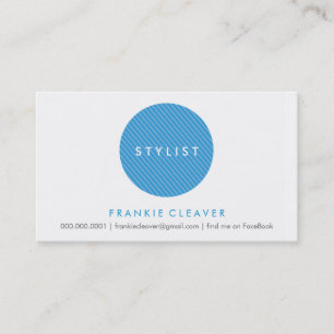 CARTE DE VISITE SIMPLE :: bold spot blue